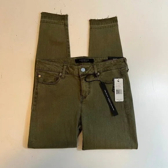 Liverpool Jeans Company Olive Avery Crop - Size 2/26 - Picture 1 of 9